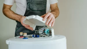 Commercial kitchen water heater system for restaurant hot water demand in Edmonton